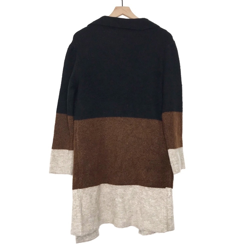 Max Studio Colorblock Open Front Long Cardigan Sw… - image 4